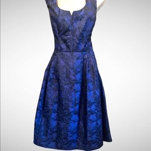Gabby Skye blue jacquard dress